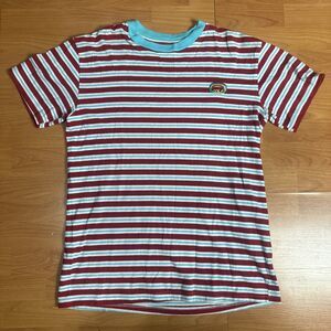 Golf Wang FW15 Rainbow Golf Multi Color Stripped Short Sleeve Shirt Size Medium